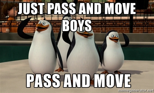 Pass and move boys